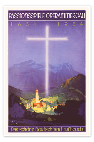 Plakat Passionsspiele Oberammergau