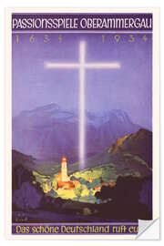 Sticker mural Passionsspiele Oberammergau - Vintage Travel Collection