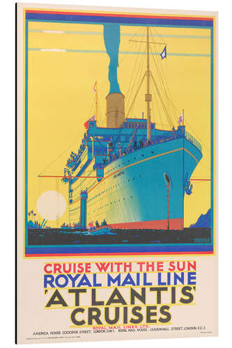 Alumiinitaulu Cruise With The Sun - Royal Mail Line Atlantis Cruises