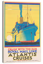 Lienzo Cruise With The Sun - Royal Mail Line Atlantis Cruises - Vintage Travel Collection
