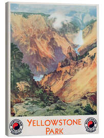Canvas print Yellowstone Park - Vintage Travel Collection