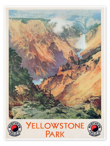 Plakat Yellowstone Park