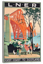 Canvas-taulu LNER East Coast to Scotland - Vintage Travel Collection