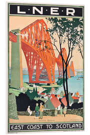 Hartschaumbild LNER East Coast to Scotland - Vintage Travel Collection