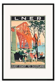 Gerahmter Kunstdruck LNER East Coast to Scotland