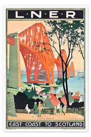 Poster LNER East Coast to Scotland - Vintage Travel Collection
