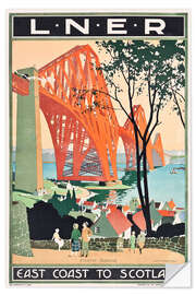 Wandsticker LNER East Coast to Scotland