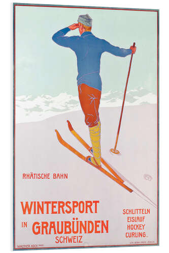 Obraz na PCV Winter sports in Graubünden, Switzerland