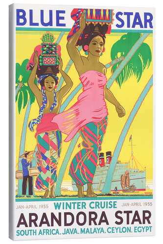 Tableau sur toile Arandora Star - South Africa, Java, Malaya, Ceylon, Egypt
