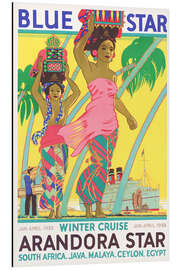 Magnettafel Arandora Star - South Africa, Java, Malaya, Ceylon, Egypt