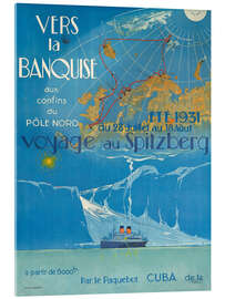 Cuadro de metacrilato Vers la banquise - Voyage au Spitzberg - Vintage Travel Collection