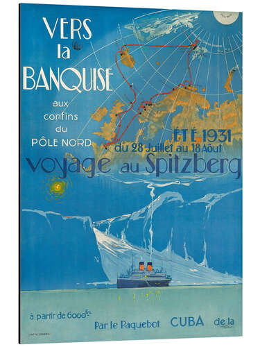 Cuadro de aluminio Vers la banquise - Voyage au Spitzberg