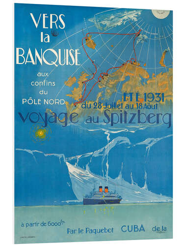 Foam board print Vers la banquise - Voyage au Spitzberg