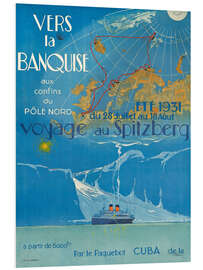 Foam board print Vers la banquise - Voyage au Spitzberg - Vintage Travel Collection