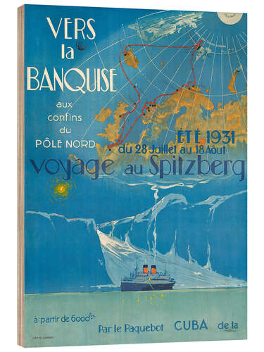Holzbild Vers la banquise - Voyage au Spitzberg