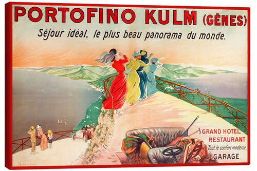 Canvas print Portofino Kulm
