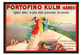 Gerahmter Kunstdruck Portofino Kulm