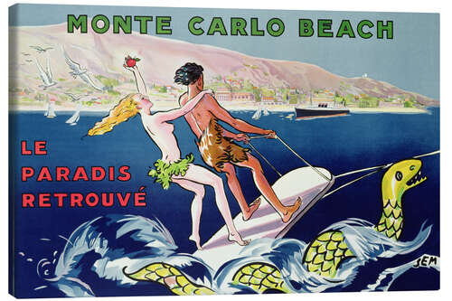 Quadro em tela Monte Carlo Beach - Le Paradis Retrouvé