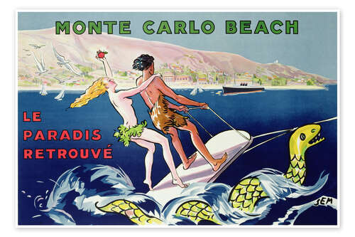Plakat Monte Carlo Beach - Le Paradis Retrouvé