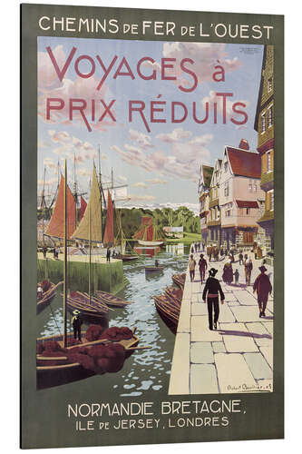 Quadro em alumínio Voyages à Prix Réduits, Normandie Bretagne