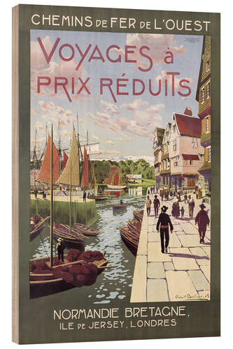 Obraz na drewnie Voyages à Prix Réduits, Normandie Bretagne