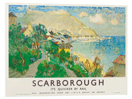 Foam board print Scarborough - It's Quicker By Rail