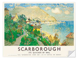 Wall sticker Scarborough - It's Quicker By Rail