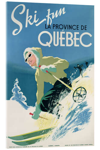 Acrylic print Ski Fun - Québec