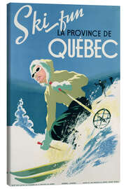 Lienzo Ski Fun - Québec - Vintage Ski Collection
