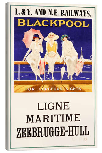 Tableau sur toile Blackpool - Ligne Maritime Zeebrugge-Hull
