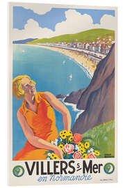 Quadro em acrílico Villers-sur-Mer en Normandie - Vintage Travel Collection
