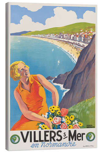 Tableau sur toile Villers-sur-Mer en Normandie