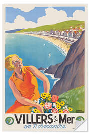 Wall sticker Villers-sur-Mer en Normandie - Vintage Travel Collection