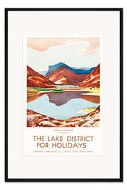 Gerahmter Kunstdruck The Lake District for Holidays