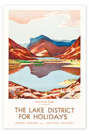Póster The Lake District for Holidays - Vintage Travel Collection