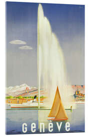 Acrylic print Genève (Geneva) - Vintage Travel Collection