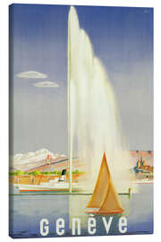 Canvas print Genève (Geneva) - Vintage Travel Collection