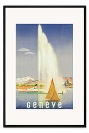 Gerahmter Kunstdruck Genève (Genf)