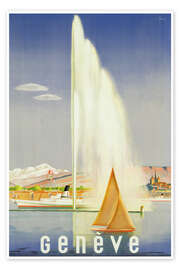 Obra artística Genève (Geneva) - Vintage Travel Collection