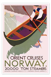 Obra artística Orient Cruises - Norway - Vintage Travel Collection