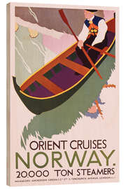 Holzbild Orient Cruises - Norway - Vintage Travel Collection