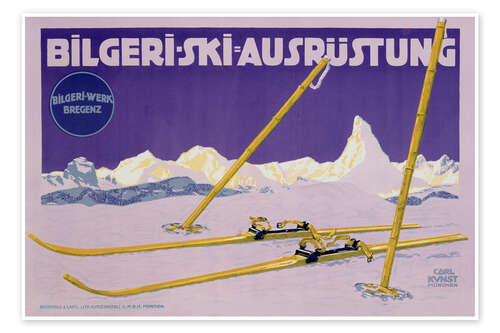 Poster Bilgeri Ski Equipment