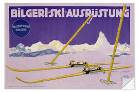 Sticker mural Bilgeri Ski Equipment - Vintage Ski Collection