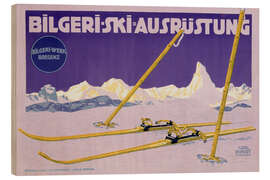 Tableau en bois Bilgeri Ski Equipment - Vintage Ski Collection