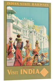 Quadro em PVC Indian State Railways - Visit India