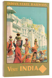 Holzbild Indian State Railways - Visit India