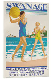 Cuadro de metacrilato Swange - Lovely Dorset Sands - Vintage Travel Collection