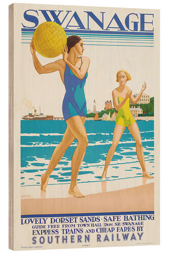 Tableau en bois Swange - Lovely Dorset Sands