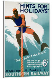 Tableau en aluminium Hints for Holidays - Vintage Travel Collection