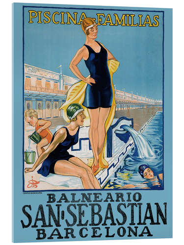 Acrylic print Balneario San Sebastian, Barcelona